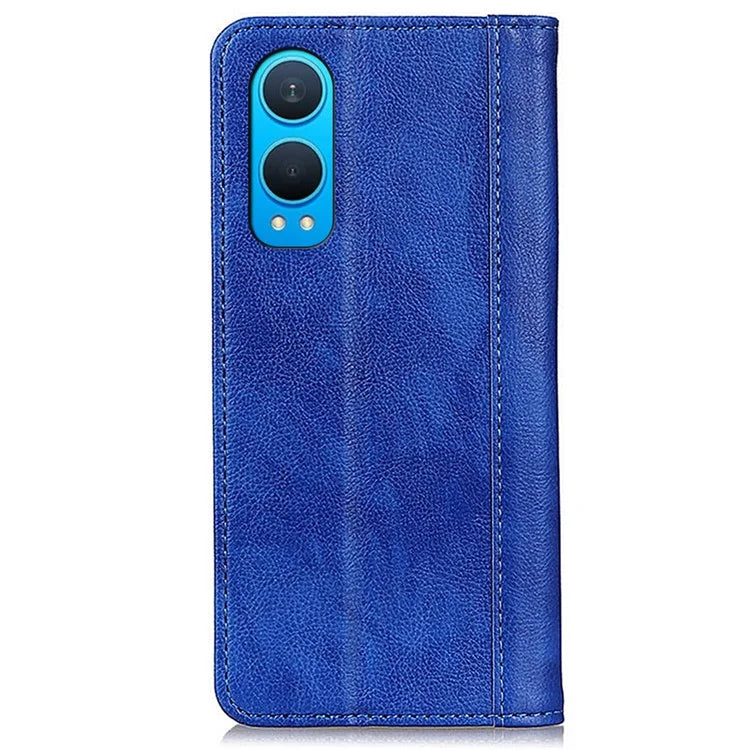 For OnePlus Nord CE4 Lite 5G / Oppo K12x 5G Wallet Case Split Leather Litchi Texture Phone Cover
