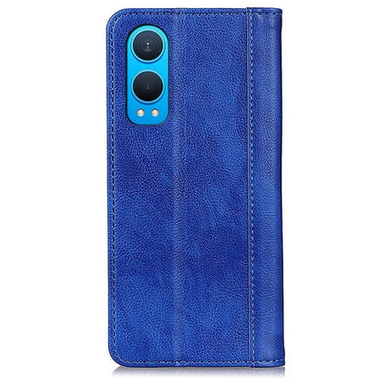 For OnePlus Nord CE4 Lite 5G / Oppo K12x 5G Wallet Case Split Leather Litchi Texture Phone Cover