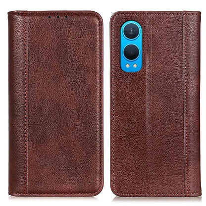 For OnePlus Nord CE4 Lite 5G / Oppo K12x 5G Wallet Case Split Leather Litchi Texture Phone Cover