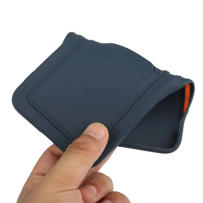 For iPhone 14 Plus Case Card Holder Soft TPU Protective Phone Cover