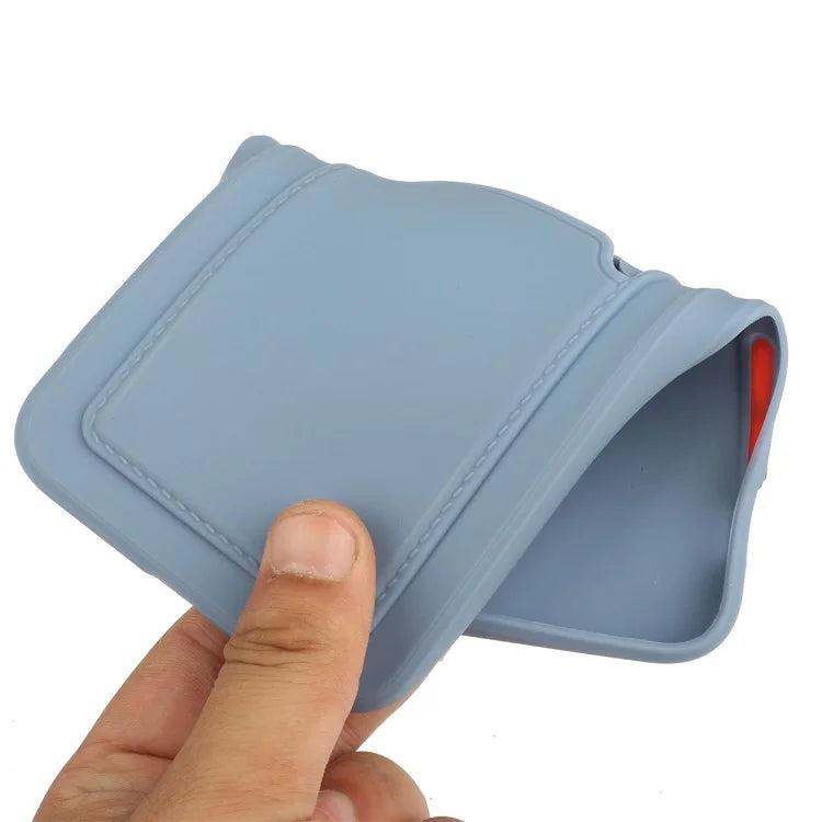 For iPhone 14 Plus Case Card Holder Soft TPU Protective Phone Cover