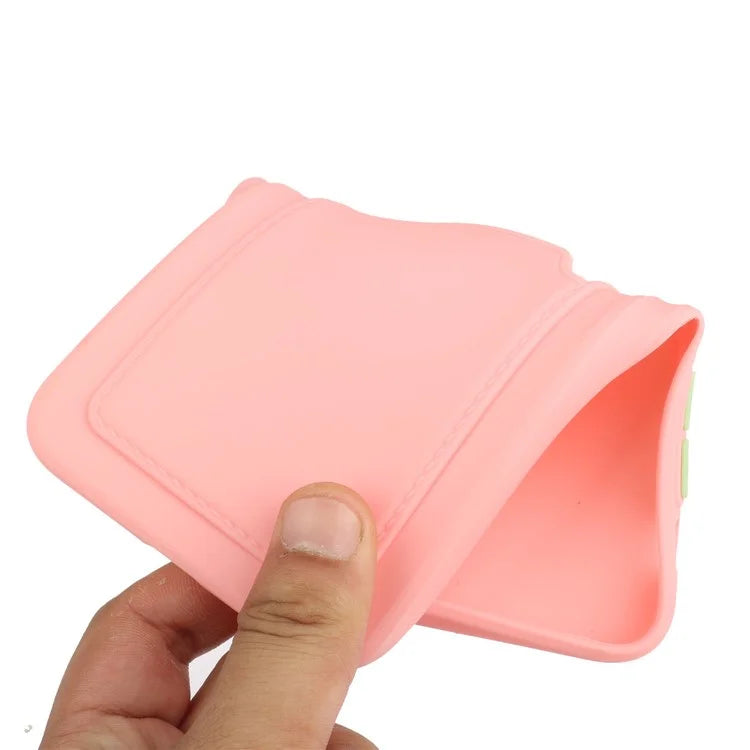 For iPhone 14 Plus Case Card Holder Soft TPU Protective Phone Cover