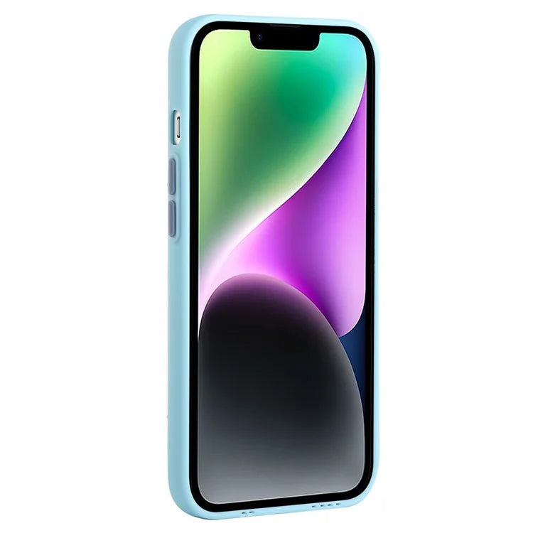 For iPhone 14 Plus Case Card Holder Soft TPU Protective Phone Cover