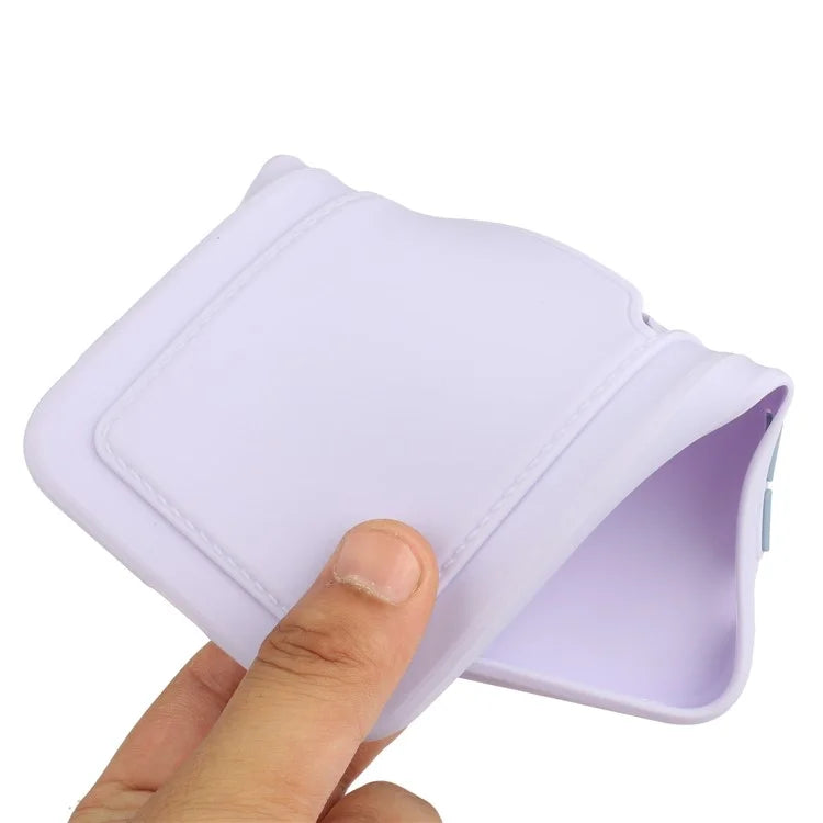 For iPhone 14 Plus Case Card Holder Soft TPU Protective Phone Cover