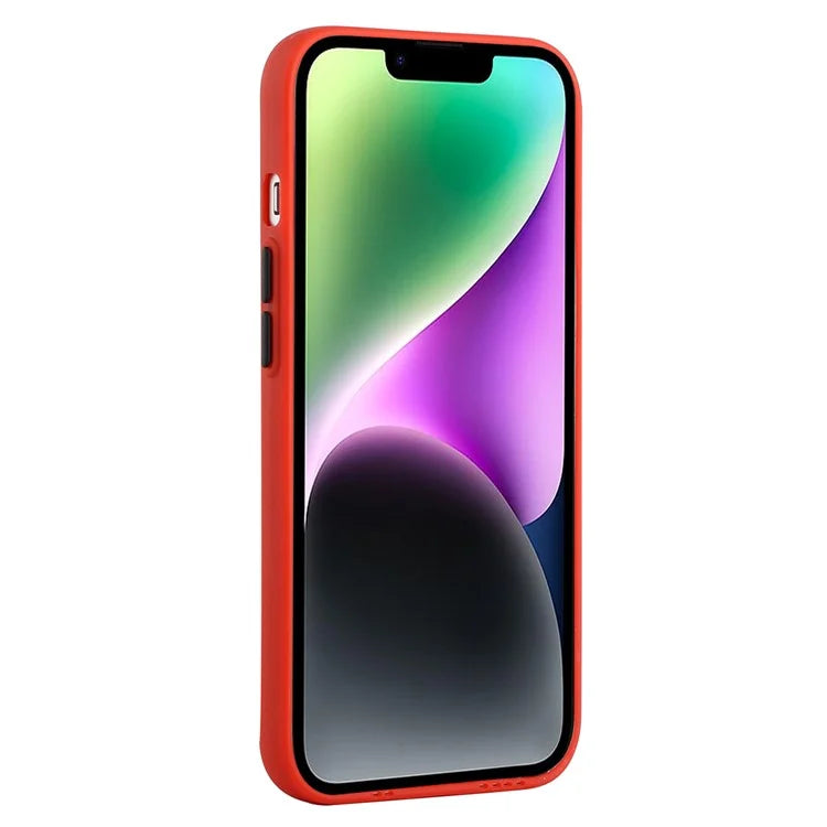 For iPhone 14 Plus Case Card Holder Soft TPU Protective Phone Cover