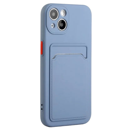 For iPhone 14 TPU Case Flexible Phone Cover with Back Card Slot