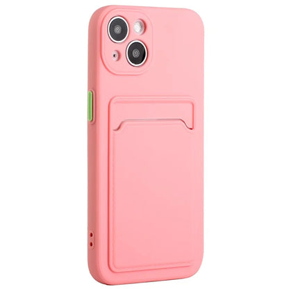 For iPhone 14 TPU Case Flexible Phone Cover with Back Card Slot