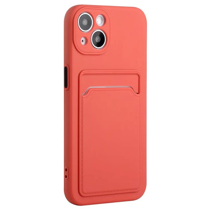 For iPhone 14 TPU Case Flexible Phone Cover with Back Card Slot