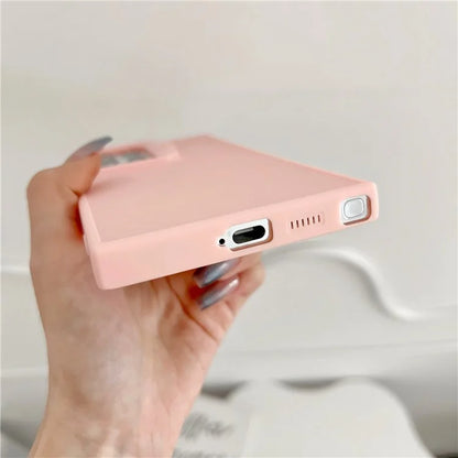 For Samsung Galaxy A54 5G TPU Case Lens Frame Kickstand Skin-Touch Cover