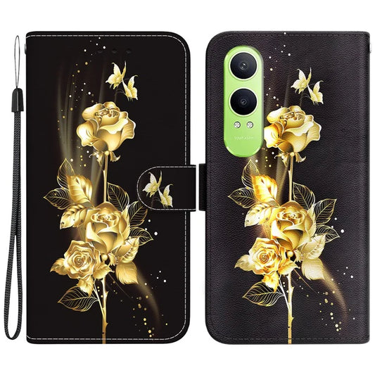 For Oppo K12x 5G (China) / OnePlus Nord CE4 Lite 5G Phone Case Pattern Print Leather Wallet Cover