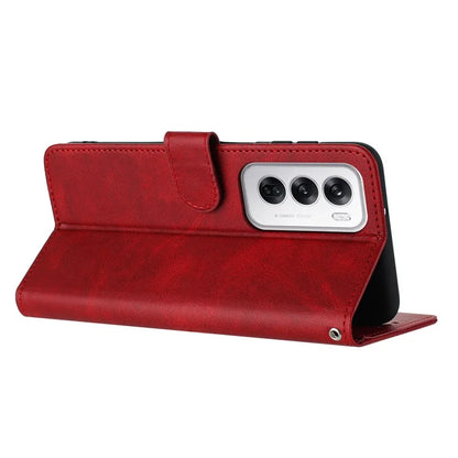 For Oppo Reno12 5G (Global) Case with Card Holder Calf Texture Leather Phone Cover