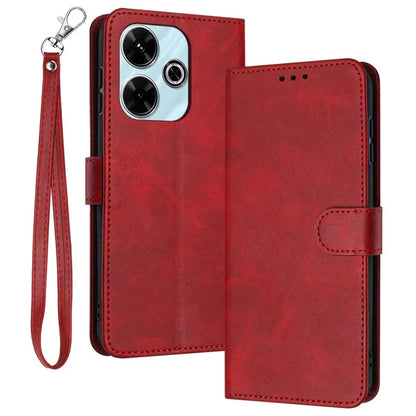 For Xiaomi Redmi 13 5G / 13 4G / Note 13R 5G / Poco M6 4G Case Folio Flip PU Leather Phone Cover Calf Texture