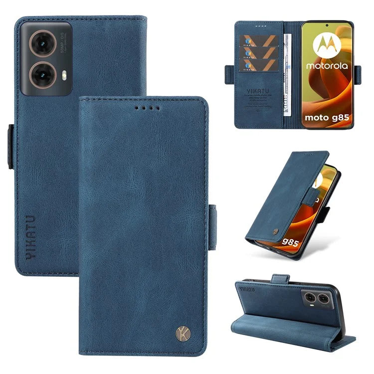 YIKATU YK-005 For Motorola Moto G85 5G / S50 Neo 5G Case Skin-Touch Leather Phone Cover
