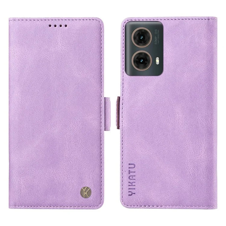 YIKATU YK-005 For Motorola Moto G85 5G / S50 Neo 5G Case Skin-Touch Leather Phone Cover