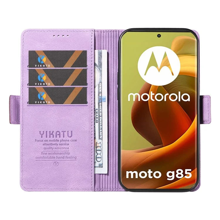 YIKATU YK-005 For Motorola Moto G85 5G / S50 Neo 5G Case Skin-Touch Leather Phone Cover