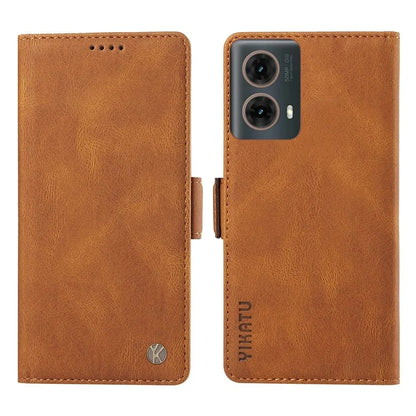 YIKATU YK-005 For Motorola Moto G85 5G / S50 Neo 5G Case Skin-Touch Leather Phone Cover