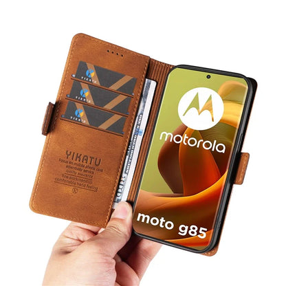 YIKATU YK-005 For Motorola Moto G85 5G / S50 Neo 5G Case Skin-Touch Leather Phone Cover