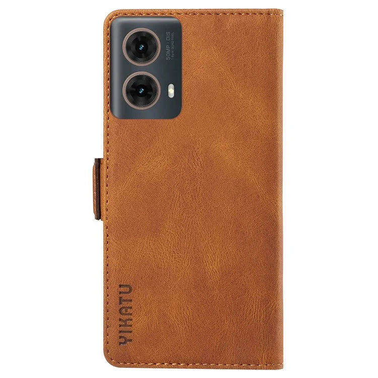 YIKATU YK-005 For Motorola Moto G85 5G / S50 Neo 5G Case Skin-Touch Leather Phone Cover