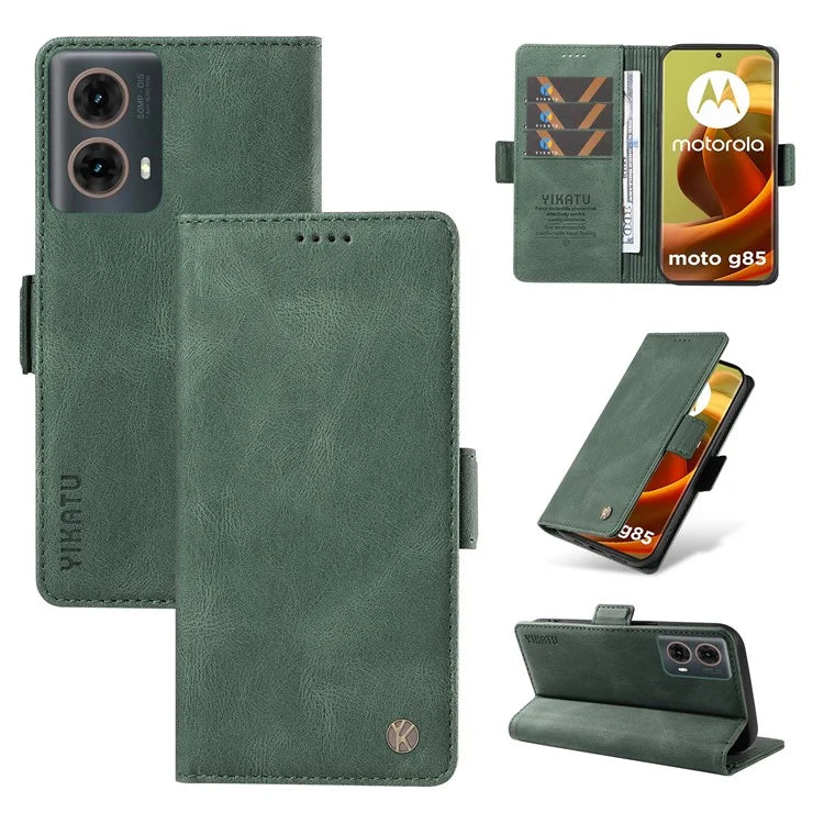 YIKATU YK-005 For Motorola Moto G85 5G / S50 Neo 5G Case Skin-Touch Leather Phone Cover