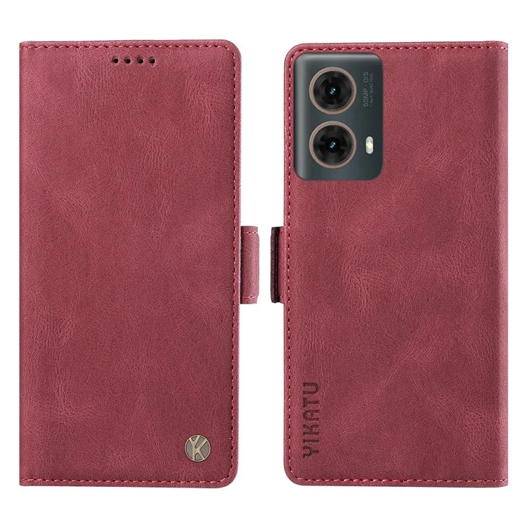 YIKATU YK-005 For Motorola Moto G85 5G / S50 Neo 5G Case Skin-Touch Leather Phone Cover