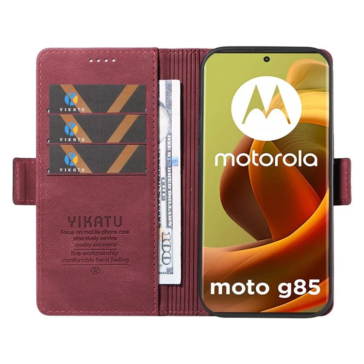 YIKATU YK-005 For Motorola Moto G85 5G / S50 Neo 5G Case Skin-Touch Leather Phone Cover