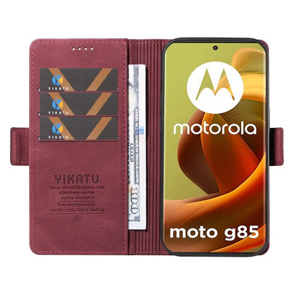 YIKATU YK-005 For Motorola Moto G85 5G / S50 Neo 5G Case Skin-Touch Leather Phone Cover
