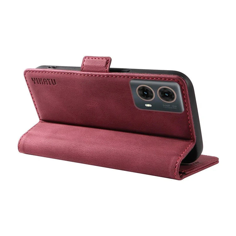YIKATU YK-005 For Motorola Moto G85 5G / S50 Neo 5G Case Skin-Touch Leather Phone Cover