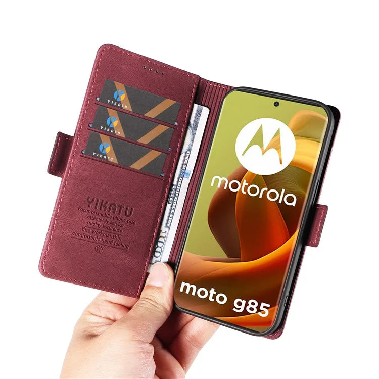 YIKATU YK-005 For Motorola Moto G85 5G / S50 Neo 5G Case Skin-Touch Leather Phone Cover