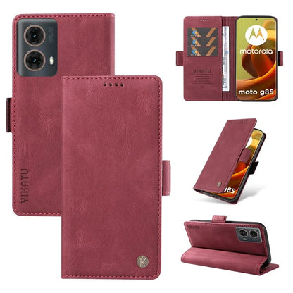 YIKATU YK-005 For Motorola Moto G85 5G / S50 Neo 5G Case Skin-Touch Leather Phone Cover