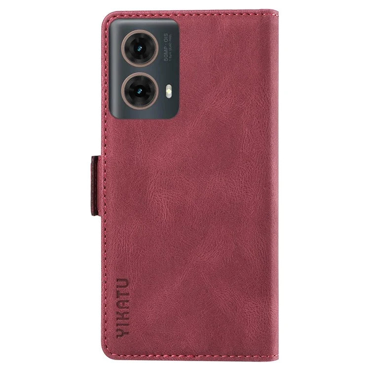 YIKATU YK-005 For Motorola Moto G85 5G / S50 Neo 5G Case Skin-Touch Leather Phone Cover