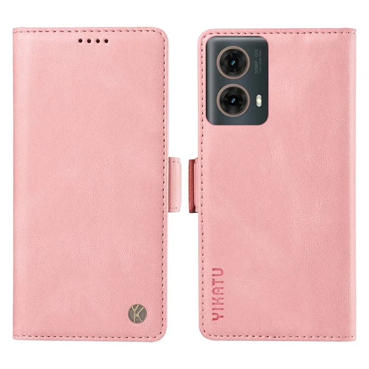 YIKATU YK-005 For Motorola Moto G85 5G / S50 Neo 5G Case Skin-Touch Leather Phone Cover