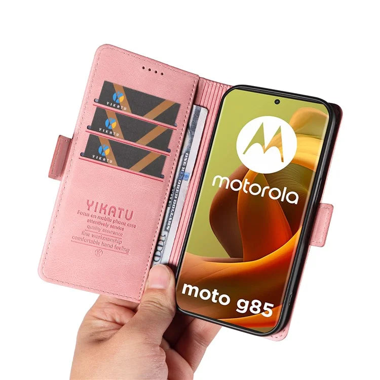 YIKATU YK-005 For Motorola Moto G85 5G / S50 Neo 5G Case Skin-Touch Leather Phone Cover