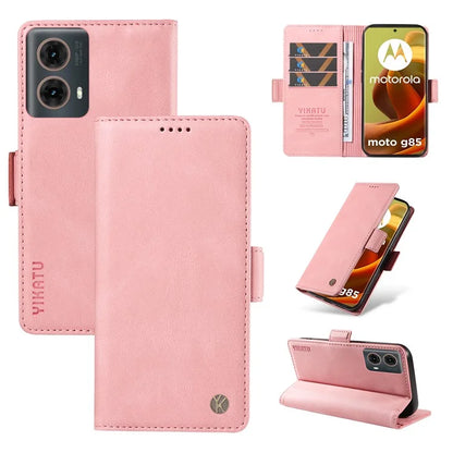 YIKATU YK-005 For Motorola Moto G85 5G / S50 Neo 5G Case Skin-Touch Leather Phone Cover
