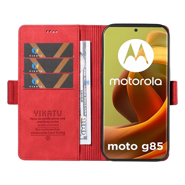 YIKATU YK-005 For Motorola Moto G85 5G / S50 Neo 5G Case Skin-Touch Leather Phone Cover