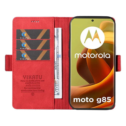 YIKATU YK-005 For Motorola Moto G85 5G / S50 Neo 5G Case Skin-Touch Leather Phone Cover