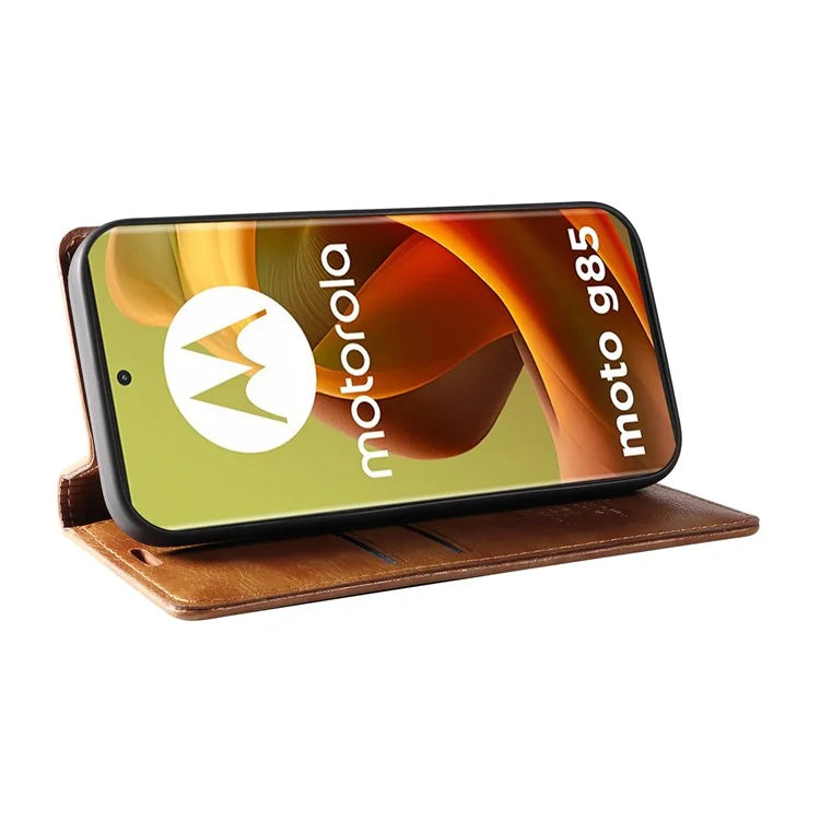 YIKATU YK-006 For Motorola Moto G85 5G / S50 Neo 5G Wallet Case Litchi Texture Leather Phone Cover