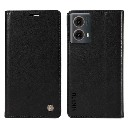 YIKATU YK-006 For Motorola Moto G85 5G / S50 Neo 5G Wallet Case Litchi Texture Leather Phone Cover