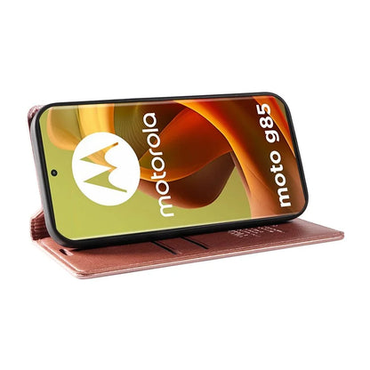 YIKATU YK-006 For Motorola Moto G85 5G / S50 Neo 5G Wallet Case Litchi Texture Leather Phone Cover