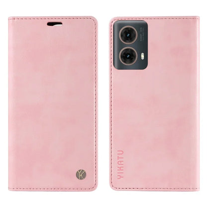 YIKATU YK-006 For Motorola Moto G85 5G / S50 Neo 5G Wallet Case Litchi Texture Leather Phone Cover