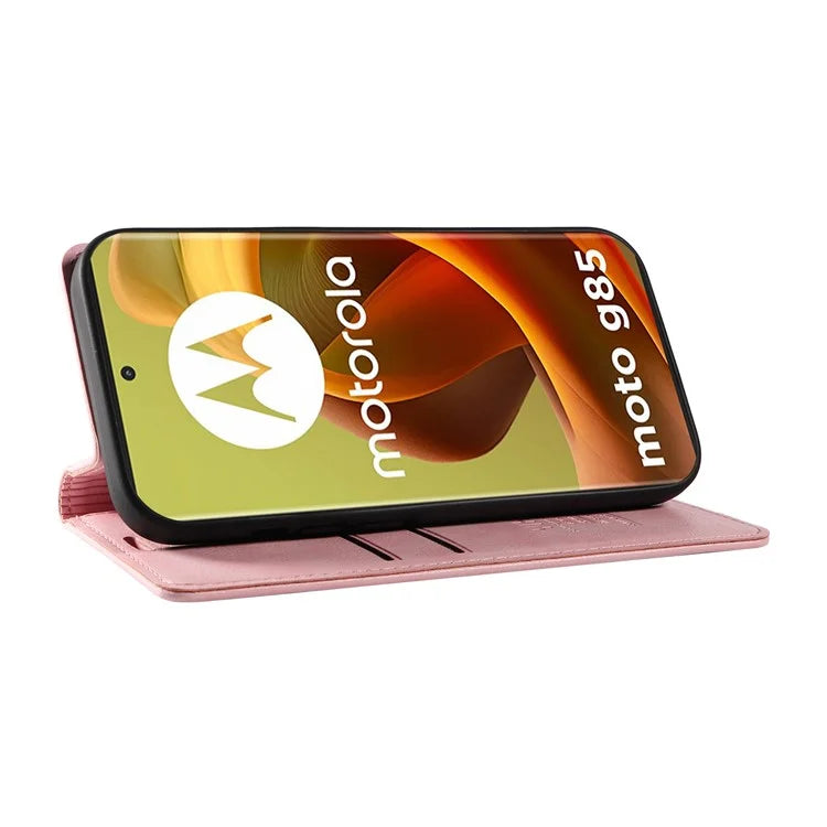 YIKATU YK-006 For Motorola Moto G85 5G / S50 Neo 5G Wallet Case Litchi Texture Leather Phone Cover
