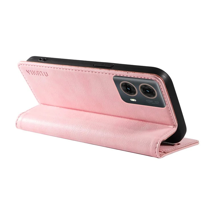 YIKATU YK-006 For Motorola Moto G85 5G / S50 Neo 5G Wallet Case Litchi Texture Leather Phone Cover