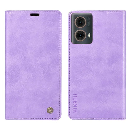 YIKATU YK-006 For Motorola Moto G85 5G / S50 Neo 5G Wallet Case Litchi Texture Leather Phone Cover