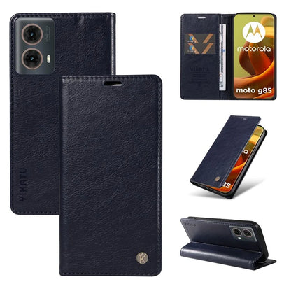 YIKATU YK-006 For Motorola Moto G85 5G / S50 Neo 5G Wallet Case Litchi Texture Leather Phone Cover