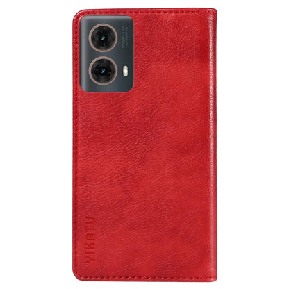 YIKATU YK-006 For Motorola Moto G85 5G / S50 Neo 5G Wallet Case Litchi Texture Leather Phone Cover