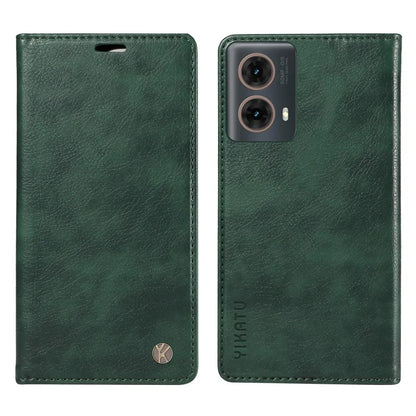 YIKATU YK-006 For Motorola Moto G85 5G / S50 Neo 5G Wallet Case Litchi Texture Leather Phone Cover