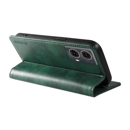 YIKATU YK-006 For Motorola Moto G85 5G / S50 Neo 5G Wallet Case Litchi Texture Leather Phone Cover