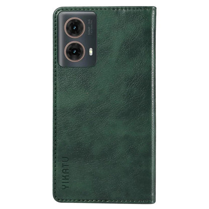 YIKATU YK-006 For Motorola Moto G85 5G / S50 Neo 5G Wallet Case Litchi Texture Leather Phone Cover