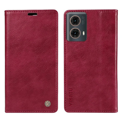 YIKATU YK-006 For Motorola Moto G85 5G / S50 Neo 5G Wallet Case Litchi Texture Leather Phone Cover