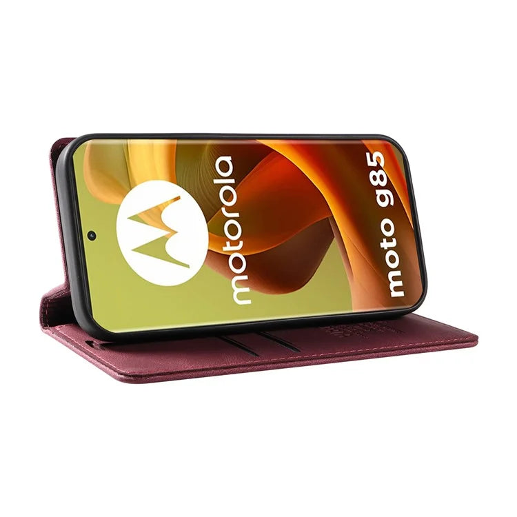 YIKATU YK-004 For Motorola Moto G85 5G / S50 Neo 5G Case Leather Phone Wallet Cover Skin-Touch