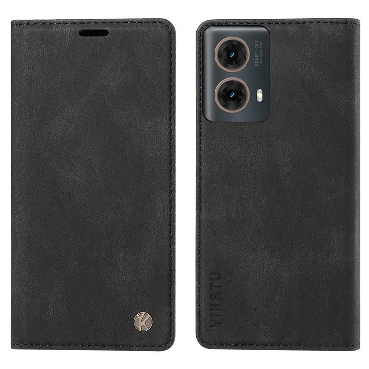 YIKATU YK-004 For Motorola Moto G85 5G / S50 Neo 5G Case Leather Phone Wallet Cover Skin-Touch